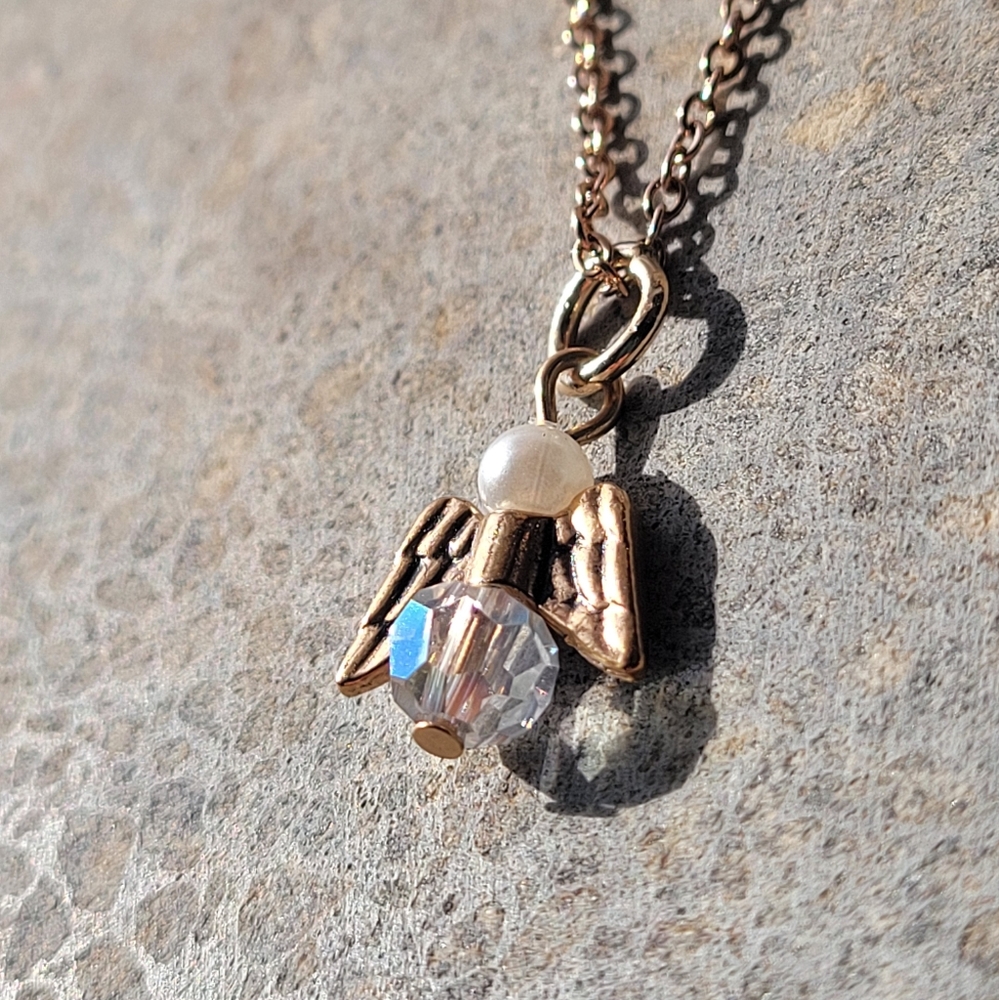🖤3/$50 Rose Gold Angel Handmade Necklace
